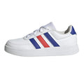 White-Blue-Red - Back - Adidas Childrens-Kids Breaknet 2.0 Synthetic Leather Trainers