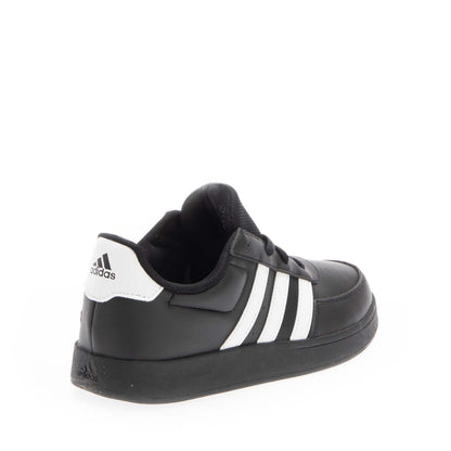 Black - Side - Adidas Childrens-Kids Breaknet 2.0 Synthetic Leather Trainers
