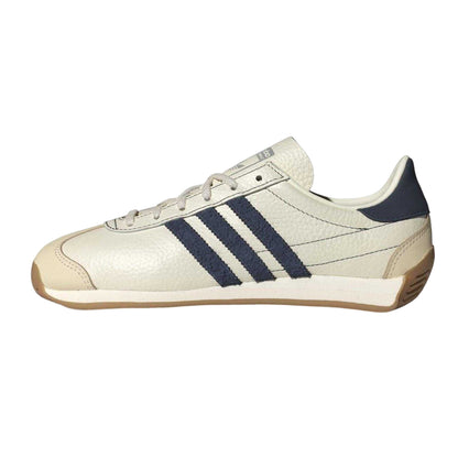 Beige-Navy - Back - Adidas Womens-Ladies OG Leather Trainers