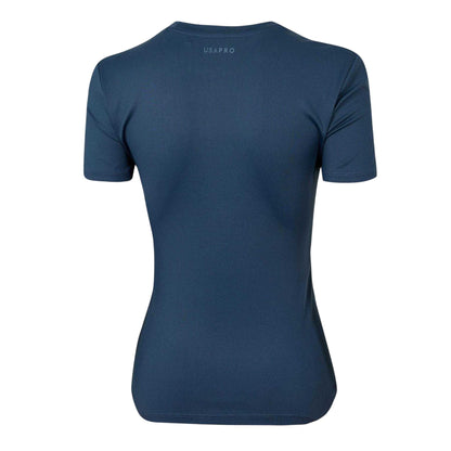 Navy - Back - USA Pro Womens-Ladies Polyamide T-Shirt