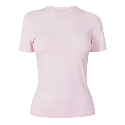 Pink - Front - USA Pro Womens-Ladies Polyamide T-Shirt