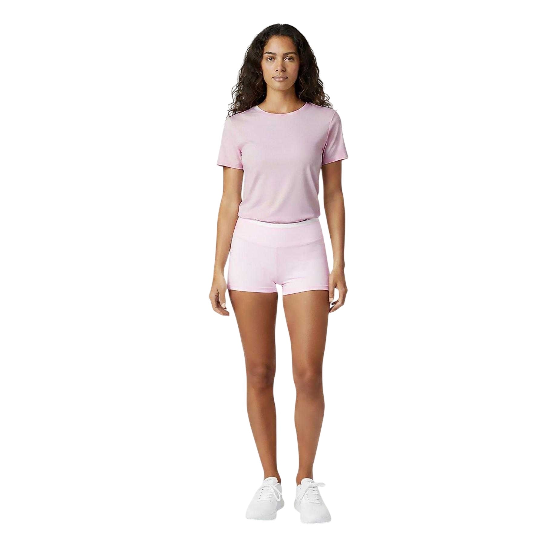 Pink - Side - USA Pro Womens-Ladies Polyamide T-Shirt