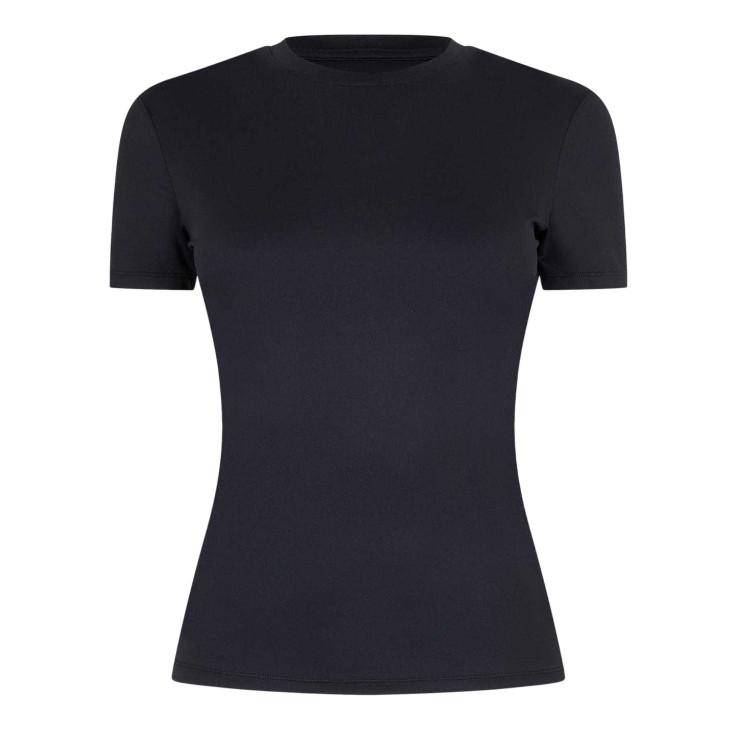 Black - Front - USA Pro Womens-Ladies Polyamide T-Shirt