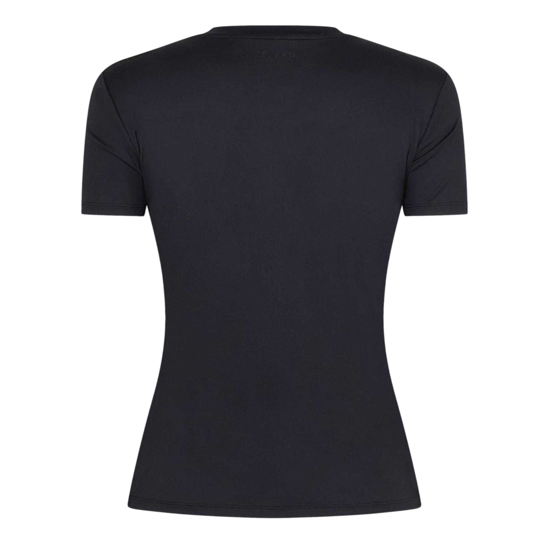 Black - Back - USA Pro Womens-Ladies Polyamide T-Shirt