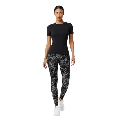 Black - Side - USA Pro Womens-Ladies Polyamide T-Shirt