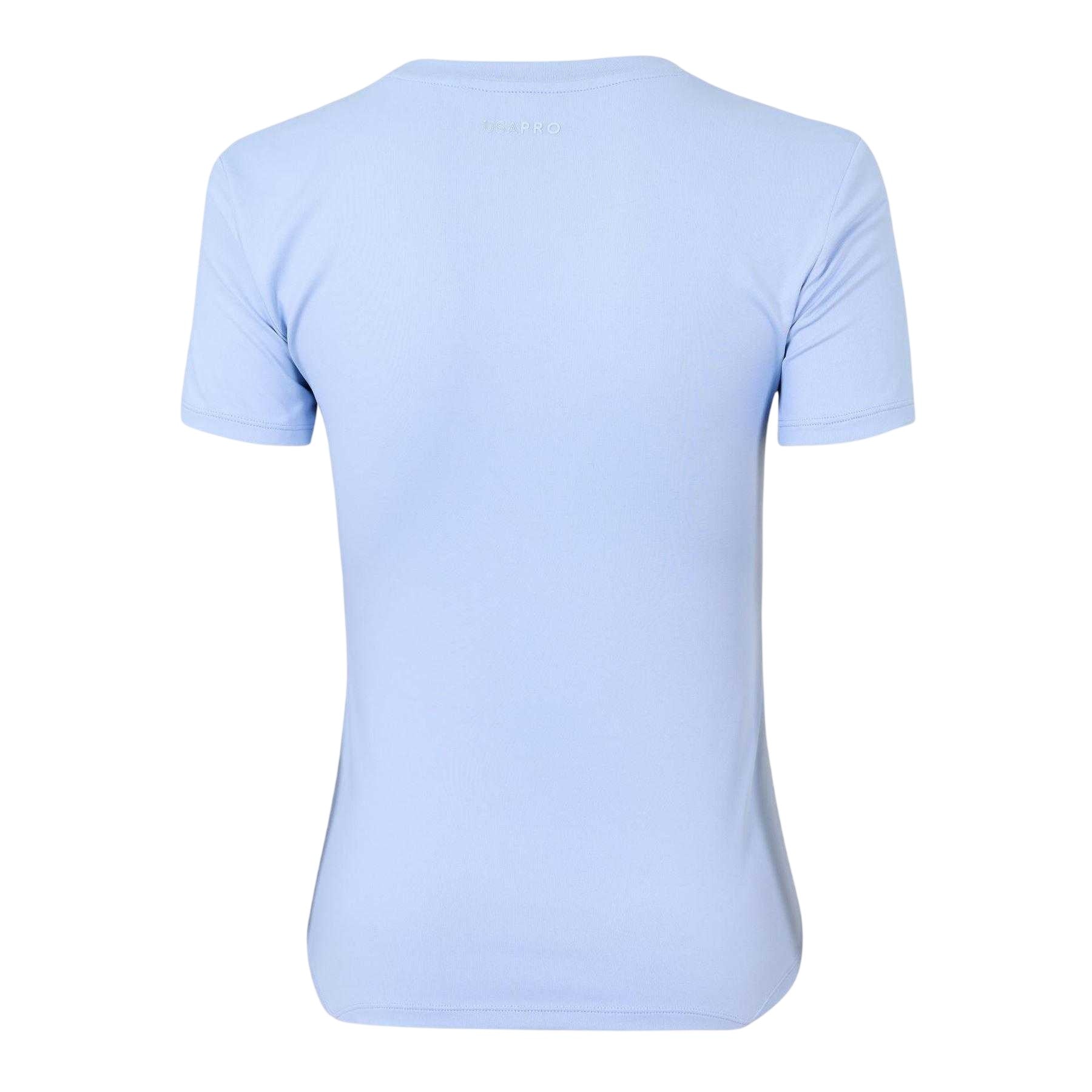 Brunnera Blue - Back - USA Pro Womens-Ladies Polyamide T-Shirt