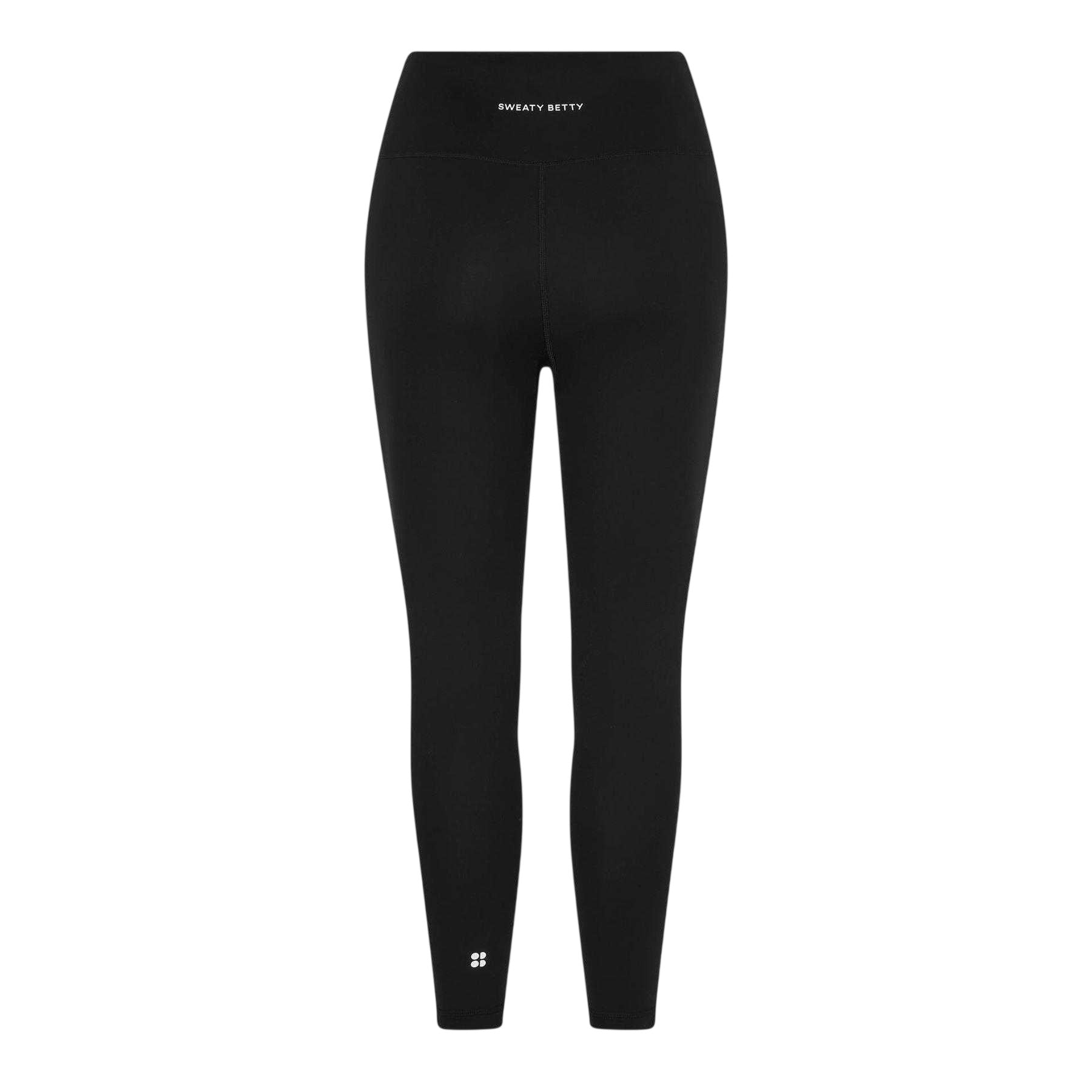Black - Back - Sweaty Betty Womens-Ladies Twist Waist Fitted Leggings