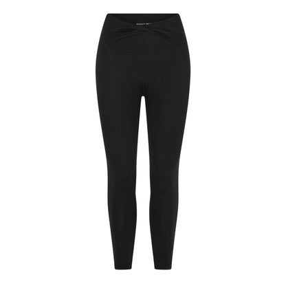 Black - Front - Sweaty Betty Womens-Ladies Twist Waist Fitted Leggings