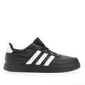 Black - Lifestyle - Adidas Childrens-Kids Breaknet 2.0 Synthetic Leather Trainers