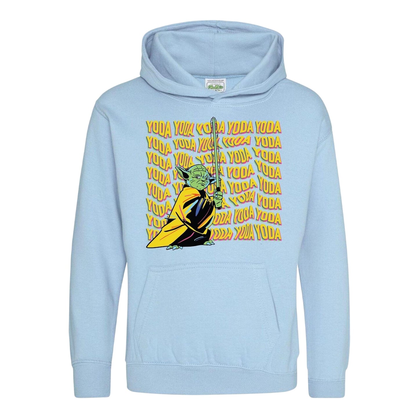 Blue - Front - Star Wars Childrens-Kids Yoda Hoodie