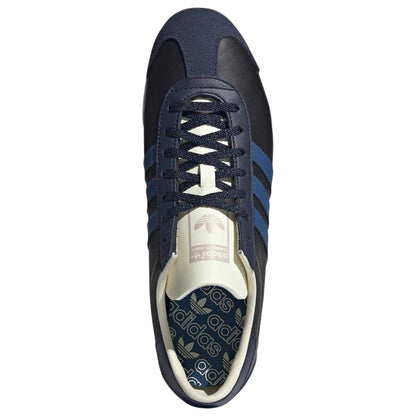 Black Blue - Side - Adidas Mens OG Leather Trainers