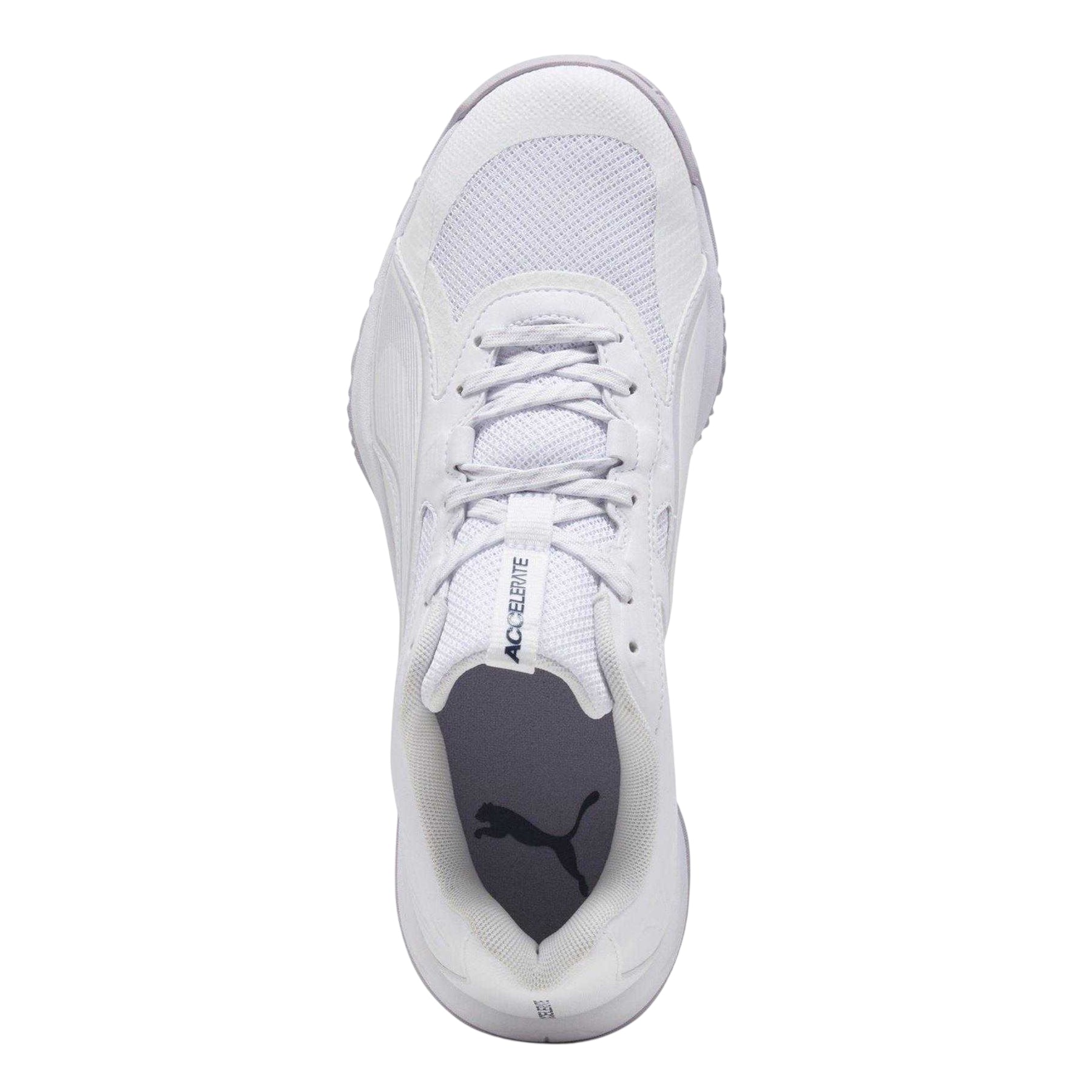 White-Lilac - Side - Puma Womens-Ladies Accelerate Pro Handball Trainers