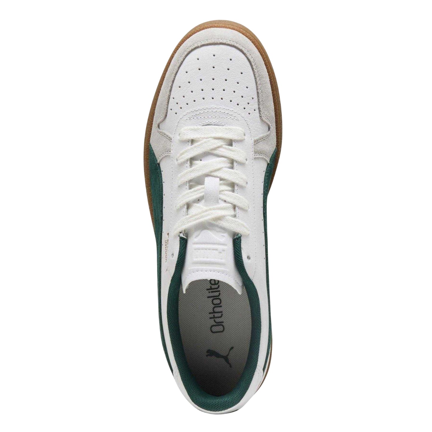 Puma White - Side - Puma Unisex Adult Leather Flat Trainers