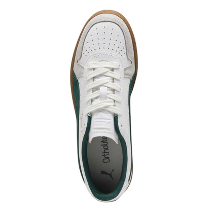 Puma White - Side - Puma Unisex Adult Leather Flat Trainers