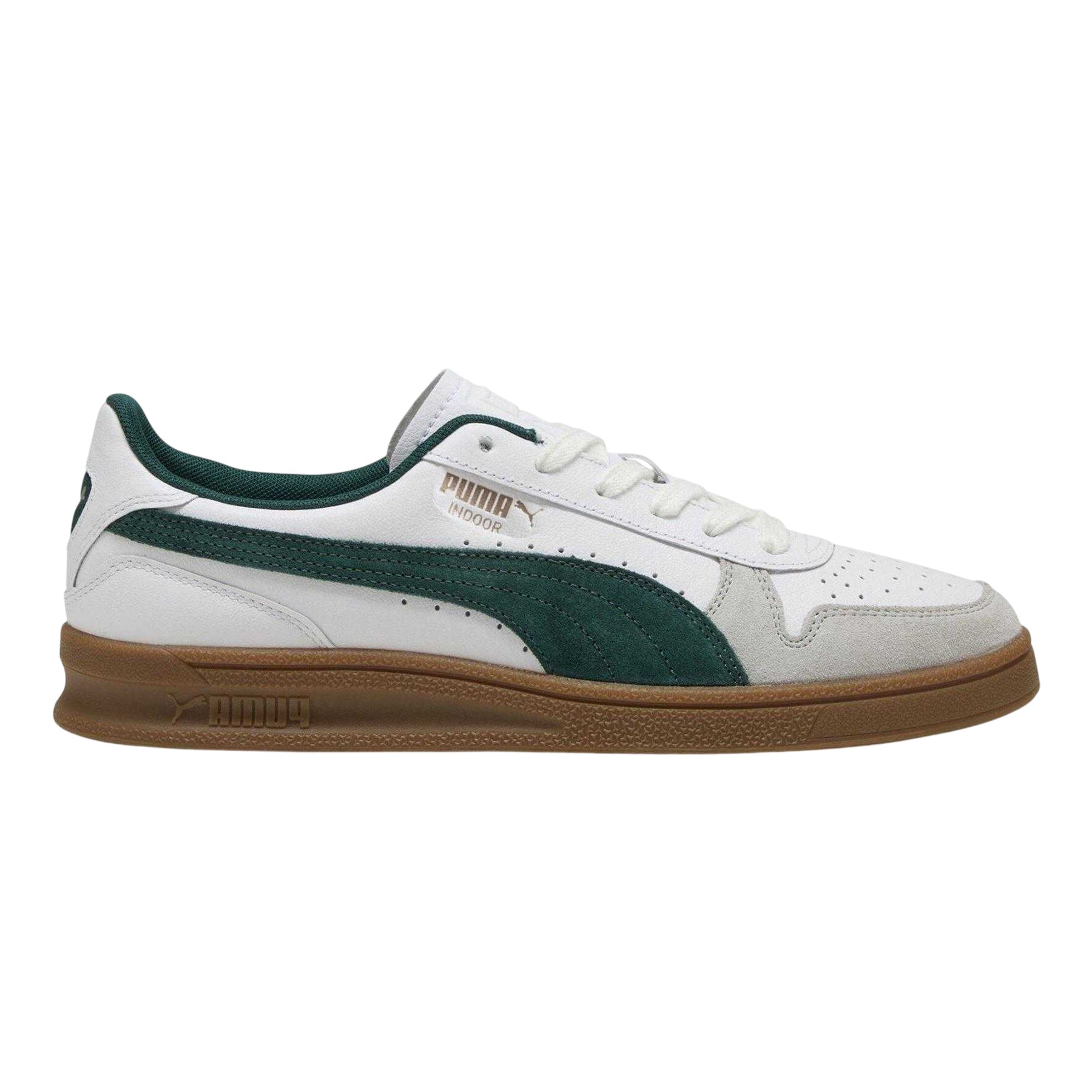Puma White - Front - Puma Unisex Adult Leather Flat Trainers