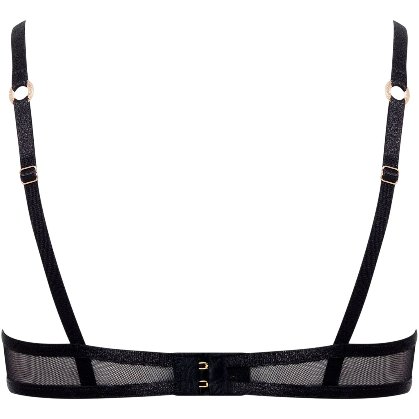 Black - Back - Bluebella Womens-Ladies Mesh Bra