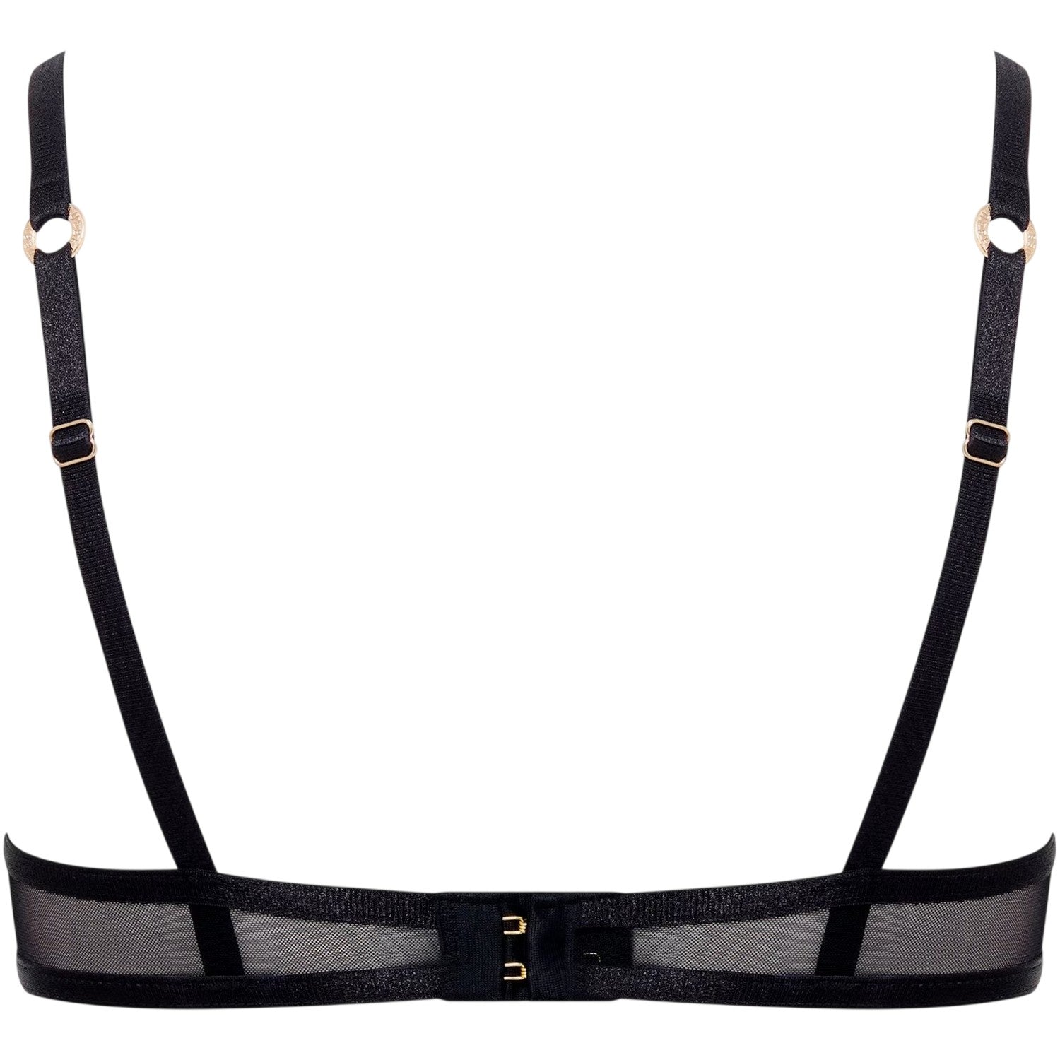 Black - Back - Bluebella Womens-Ladies Mesh Bra