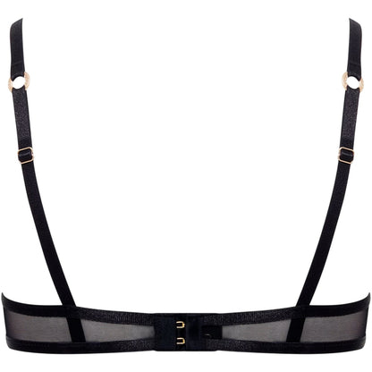 Black - Back - Bluebella Womens-Ladies Mesh Bra