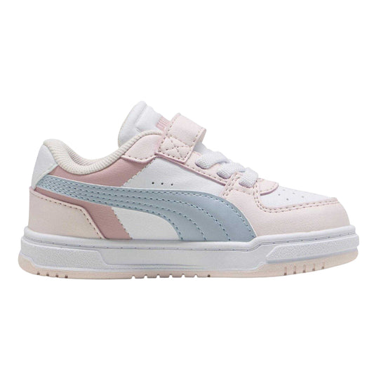 Blue-Blush Pink-White-Blue - Front - Puma Childrens-Kids Caven III Trainers