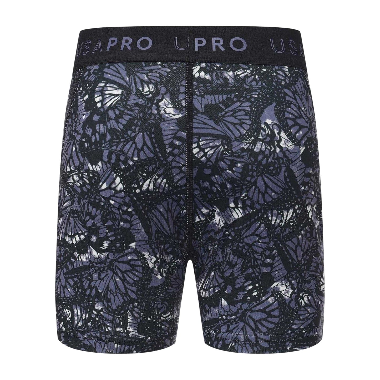 Black - Back - USA Pro Girls Butterflies Shorts