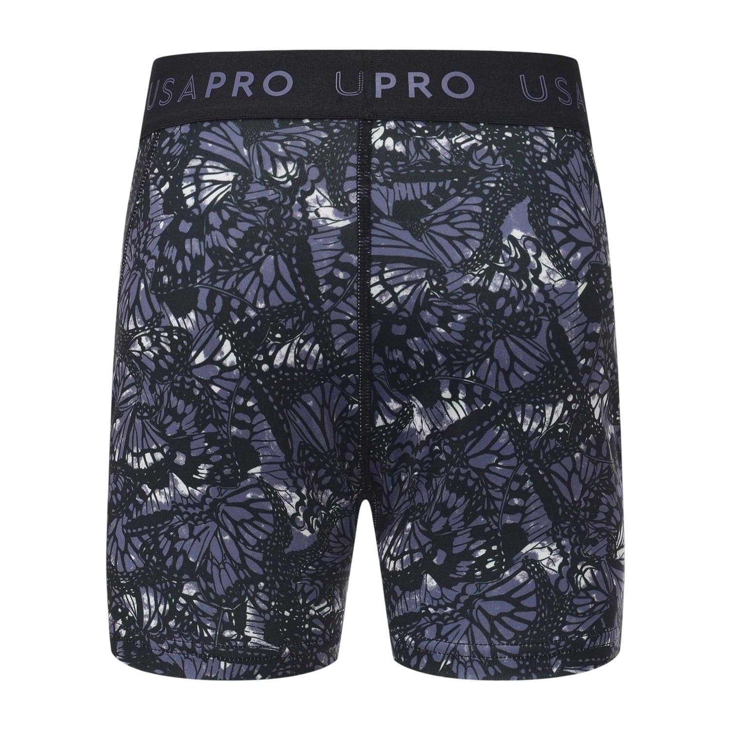 Black - Back - USA Pro Girls Butterflies Shorts