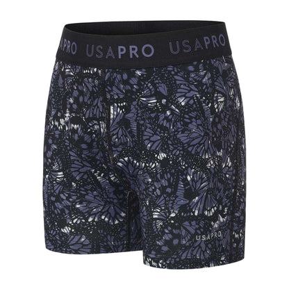 Black - Side - USA Pro Girls Butterflies Shorts