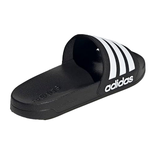 Black-White - Back - Adidas Unisex Adult Adilette Shower Sliders
