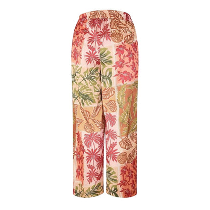 Multicoloured - Back - Biba Womens-Ladies Patchwork Wide Leg Trousers
