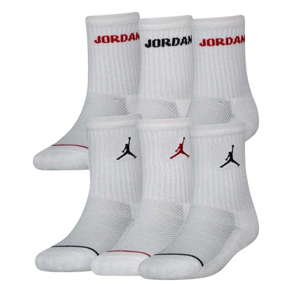 White - Front - Nike Childrens-Kids Legend Logo Crew Socks (Pack of 6)