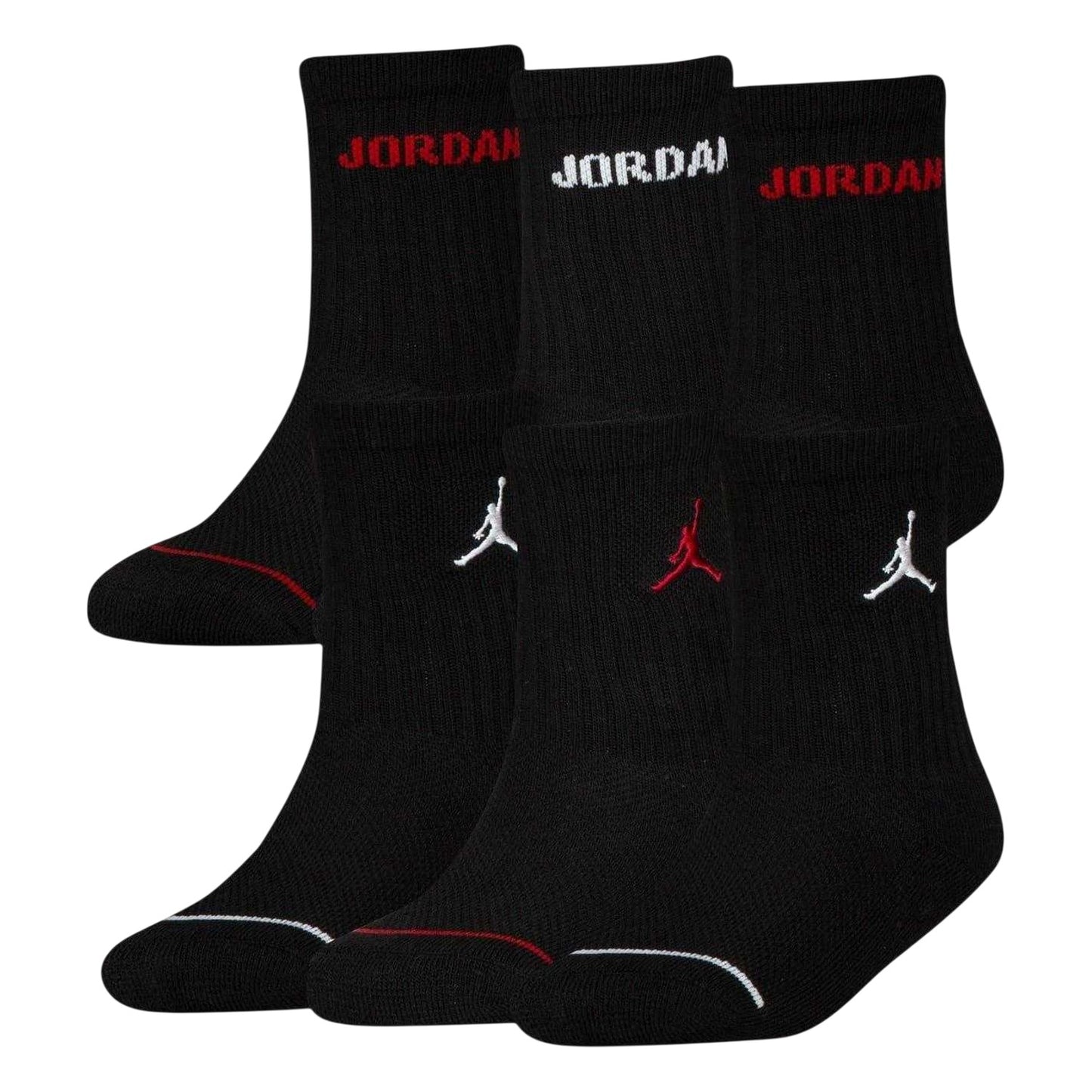 Black - Front - Nike Childrens-Kids Legend Logo Crew Socks (Pack of 6)