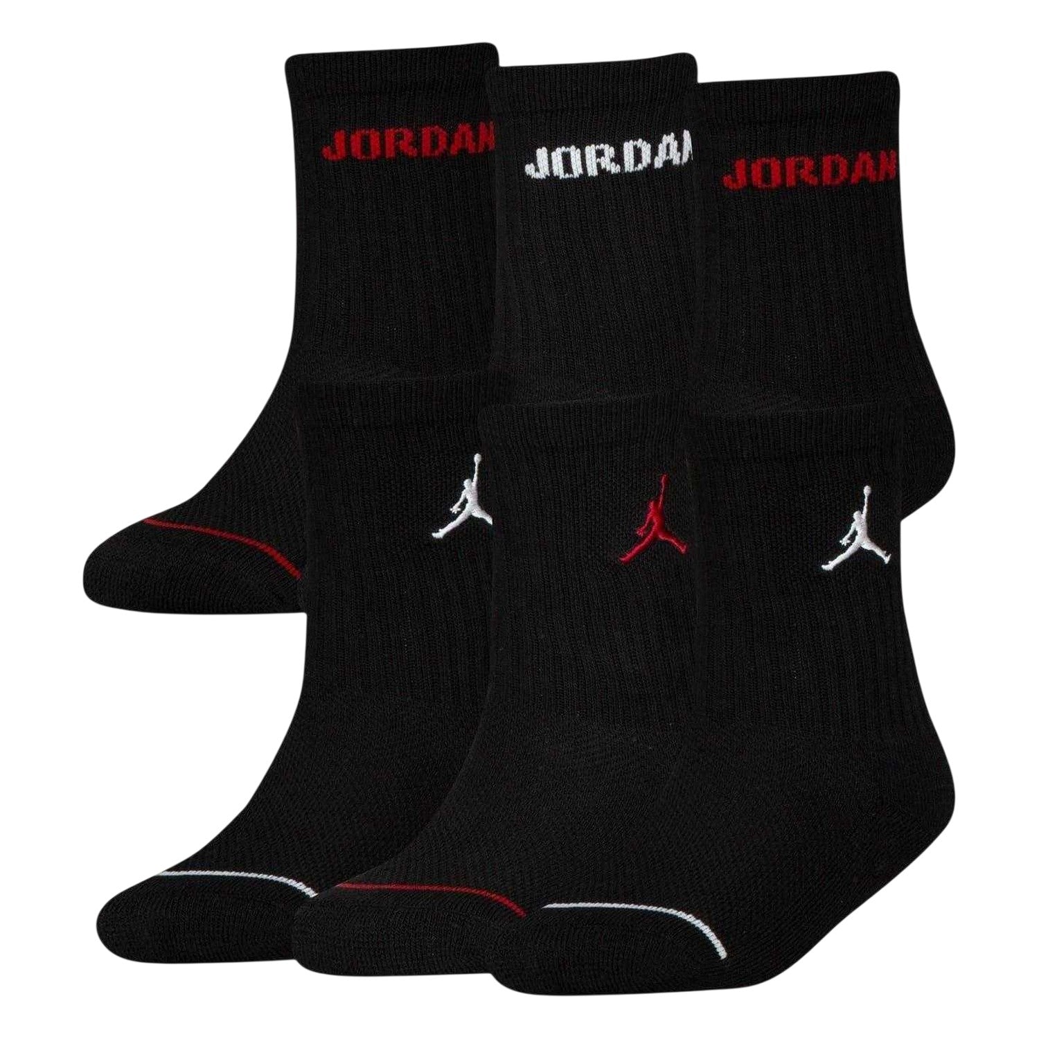 Black - Front - Nike Childrens-Kids Legend Logo Crew Socks (Pack of 6)
