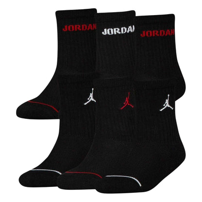 Black - Front - Nike Childrens-Kids Legend Logo Crew Socks (Pack of 6)
