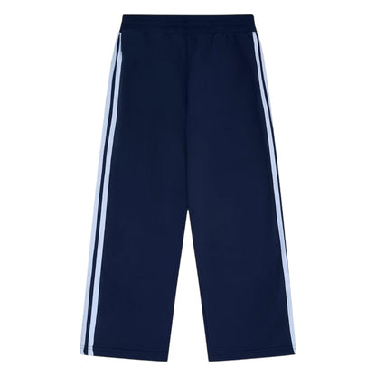 Navy - Back - Ellesse Womens-Ladies Cordova 2 Logo Wide Leg Jogging Bottoms