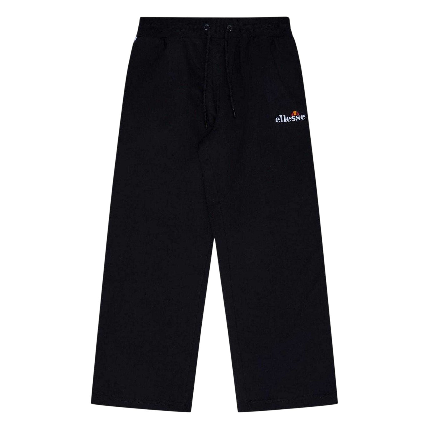 Black - Front - Ellesse Womens-Ladies Cordova 2 Logo Wide Leg Jogging Bottoms