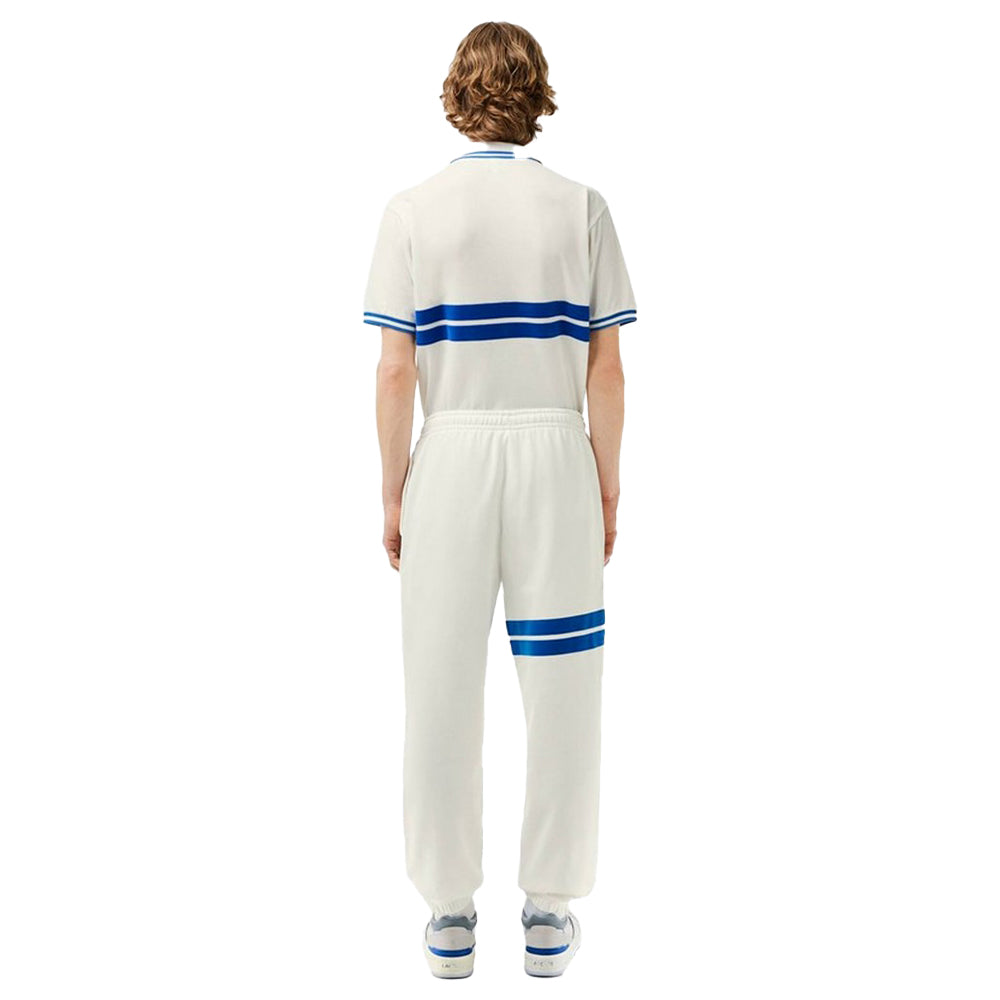 Cream - Back - Lacoste Mens Regular Jogging Bottoms