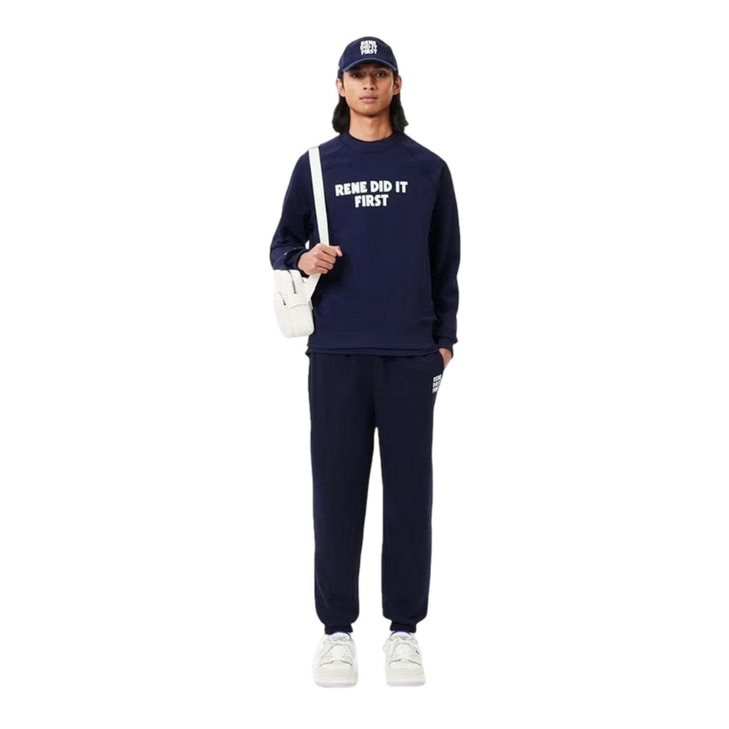 Navy Blue - Lifestyle - Lacoste Unisex Adult Rene Did It First Tracksuit Bottoms