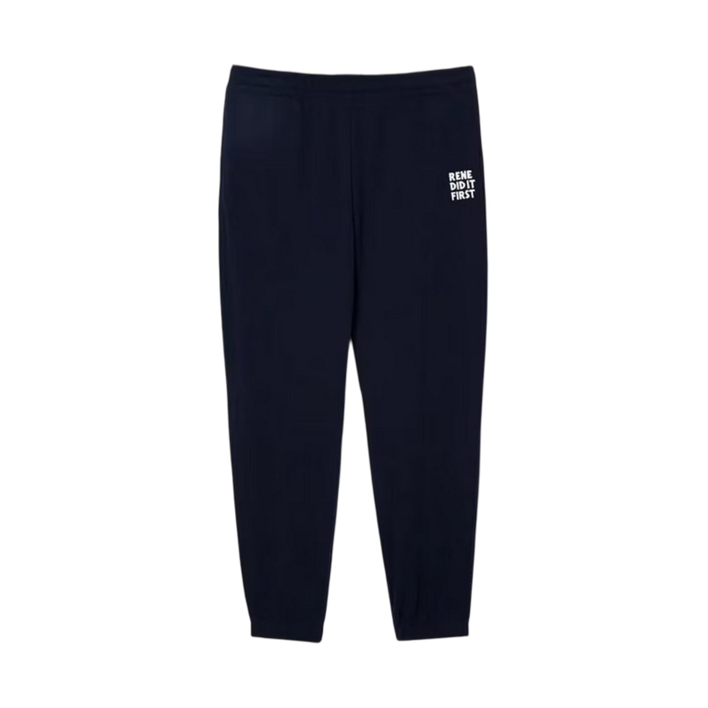 Navy Blue - Front - Lacoste Unisex Adult Rene Did It First Tracksuit Bottoms