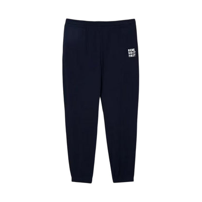 Navy Blue - Front - Lacoste Unisex Adult Rene Did It First Tracksuit Bottoms