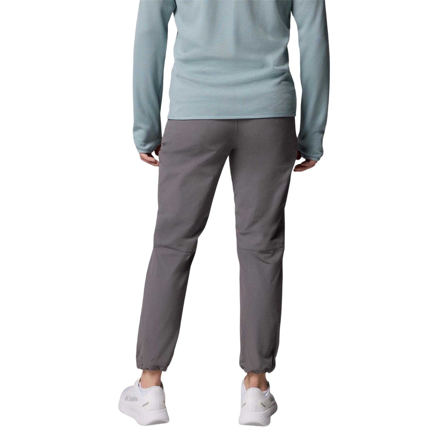Grey - Back - Columbia Mens Essential Relaxed Fit Hiking Trousers
