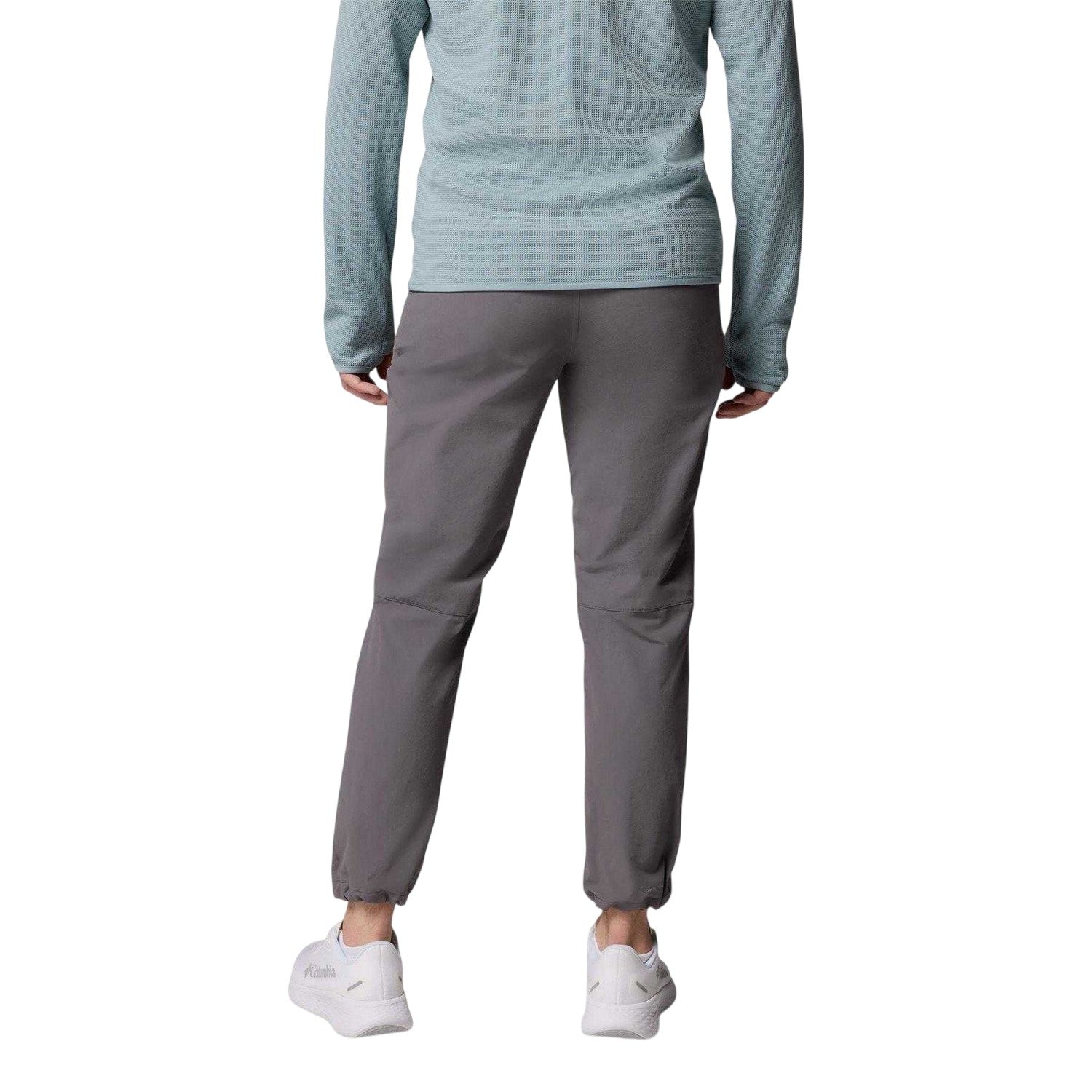 Grey - Back - Columbia Mens Essential Relaxed Fit Hiking Trousers