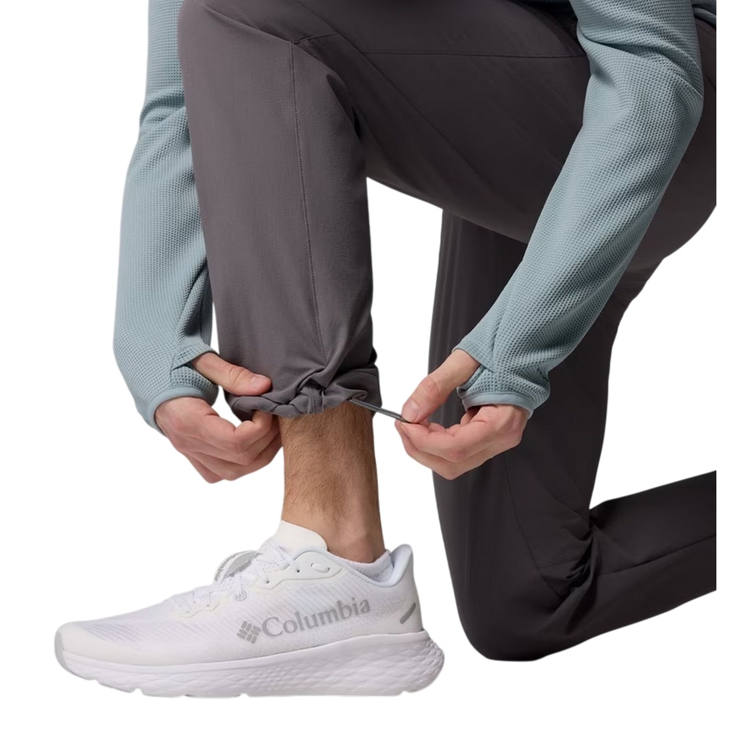 Grey - Lifestyle - Columbia Mens Essential Relaxed Fit Hiking Trousers