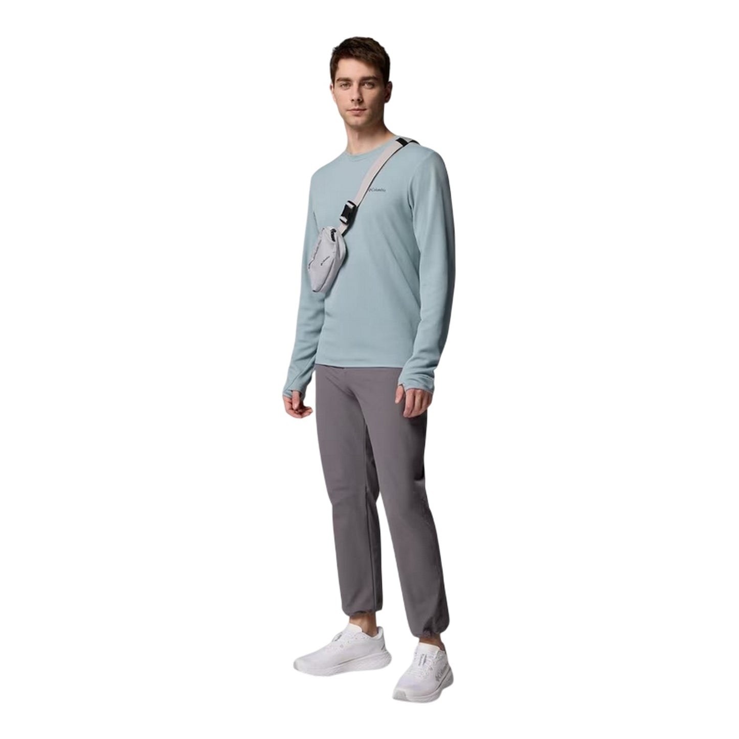 Grey - Pack Shot - Columbia Mens Essential Relaxed Fit Hiking Trousers