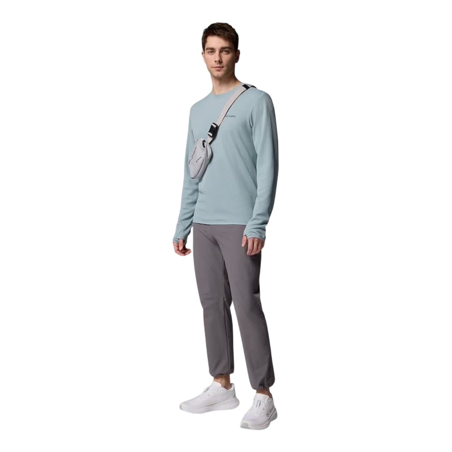 Grey - Pack Shot - Columbia Mens Essential Relaxed Fit Hiking Trousers