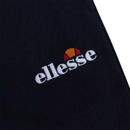 Black - Side - Ellesse Mens Cordova Fleece Logo Joggers
