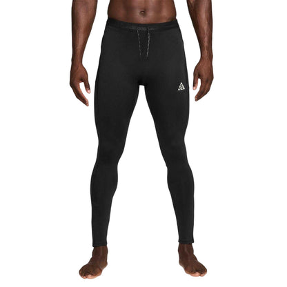 Black-White - Front - Nike Mens ACG Performance Running Tights