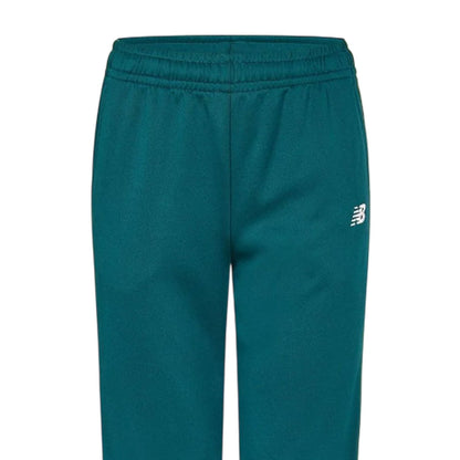 Navy - Side - New Balance Womens-Ladies Fleece Logo Joggers