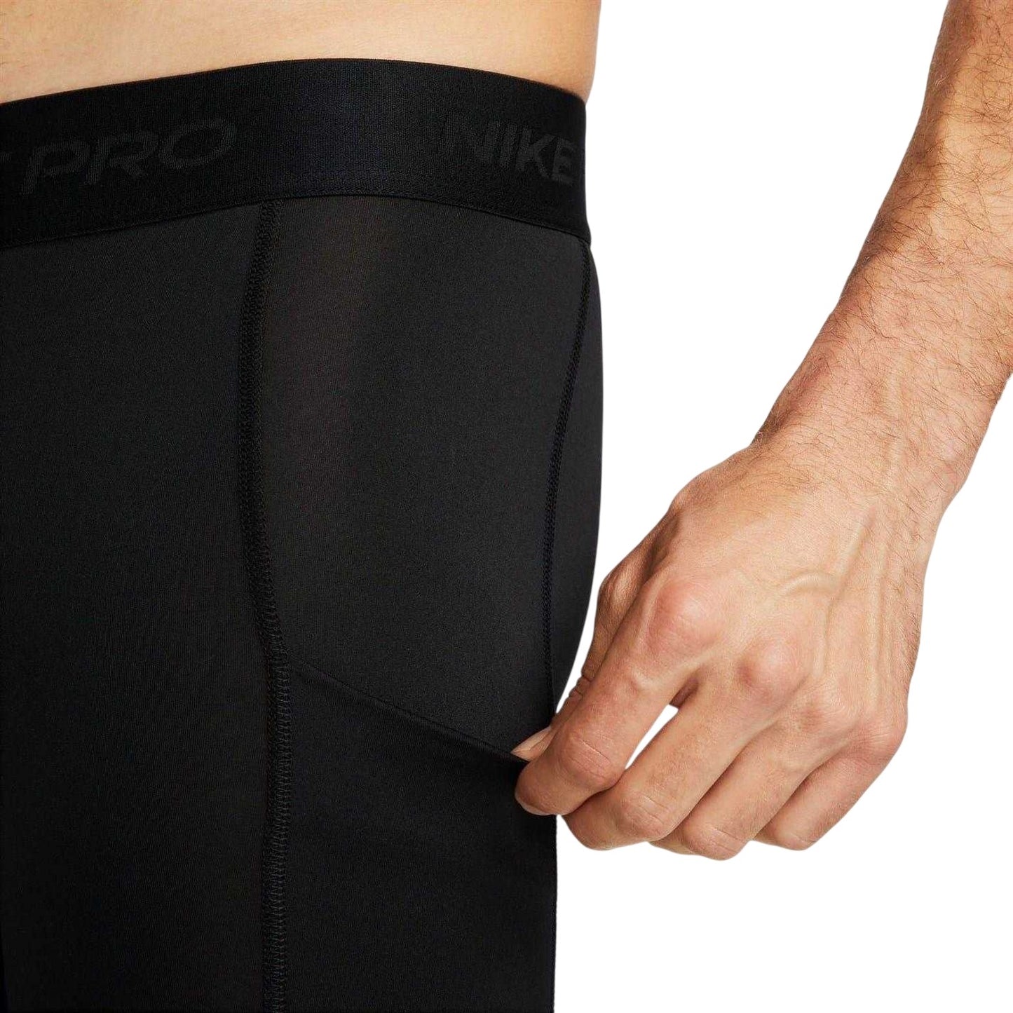 Black - Side - Nike Mens Pro Core Dri-FIT Tights