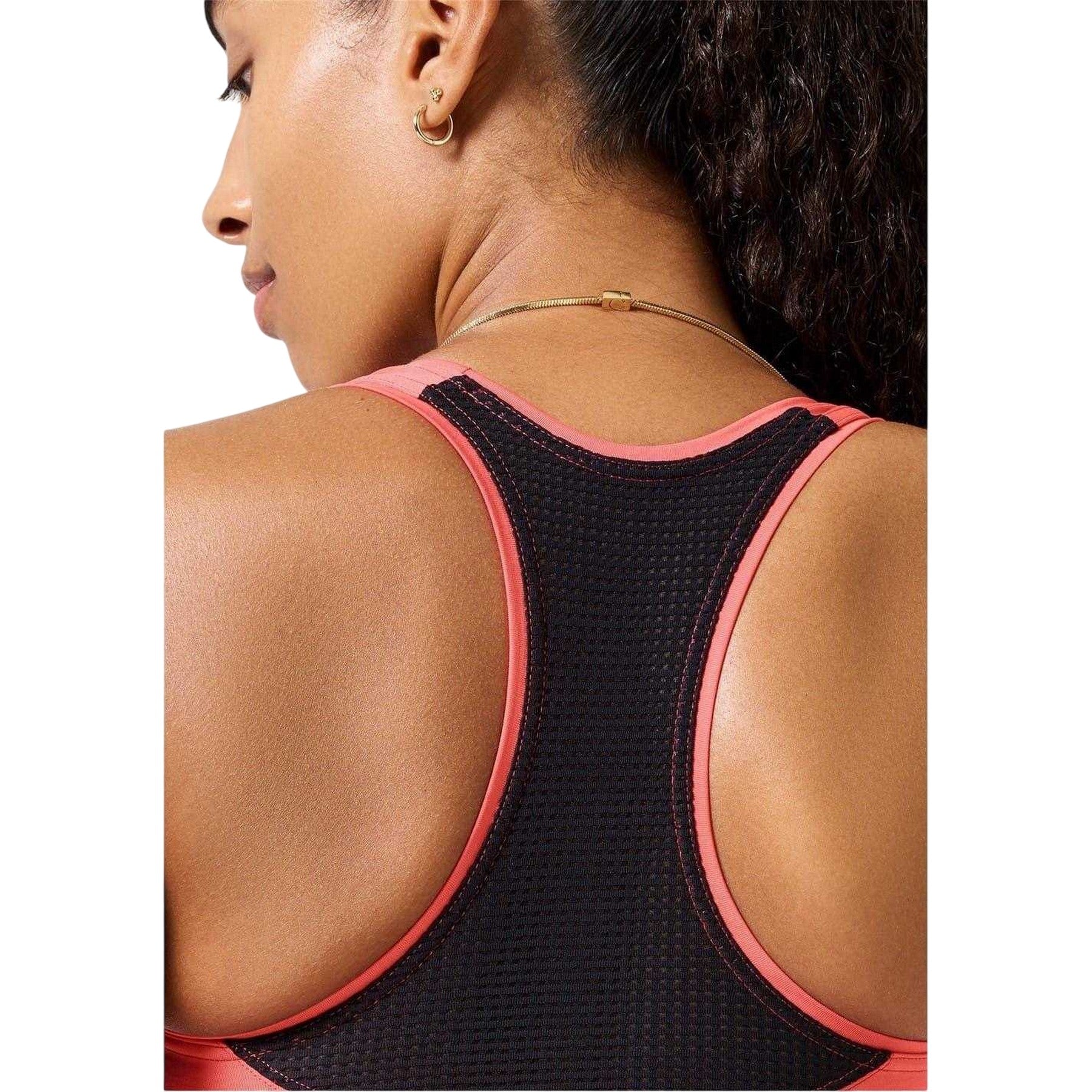 Deep Coral - Side - Casall Womens-Ladies Iconi Cropped Sports Bra