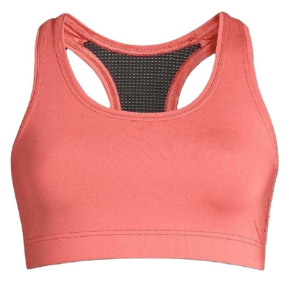 Deep Coral - Front - Casall Womens-Ladies Iconi Cropped Sports Bra
