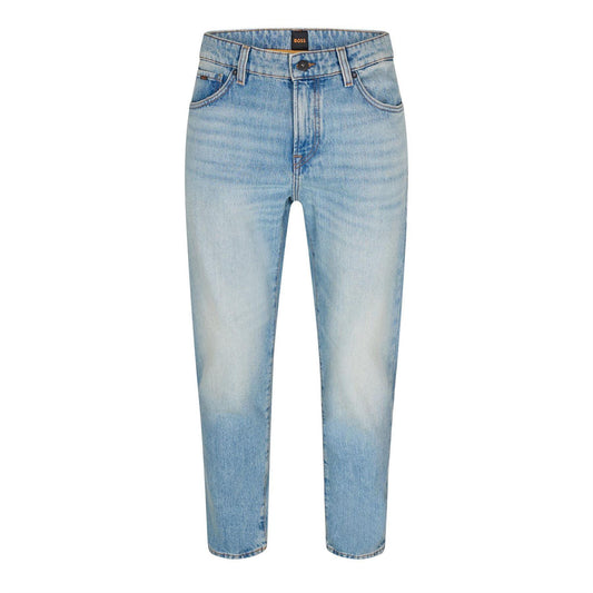 Light Blue - Front - Boss Mens Re.Maine Denim Slim Jeans